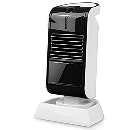 C&L Mini Heater Perfect for Personal Use in the Office, Home or When Travel to Cold Places, Automatic Over Heat Protection and Angle Adjustable, Black