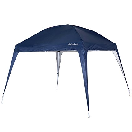 Freeland Pop-Up Canopy Tent with Slant Legs, 10 x 10 ft Base, 8 x 8 ft Canopy