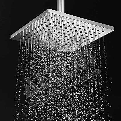 ALTON SHR20820 SS-304 Grade, 12x12 Overhead Shower Without Arm, Chrome Finish