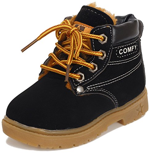Doris Kids Waterproof Lace Up Boots Baby Boy Girl Hiking Snow Boots (Toddler / Little Kid )