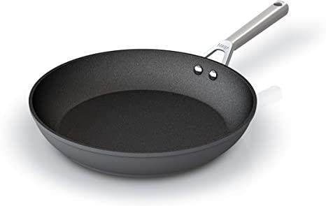 Ninja C30030 Foodi NeverStick Premium Hard-Anodized 12-Inch Fry Pan, nonstick, durable, oven safe to 500°F, slate grey