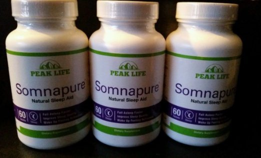 Peak Life - Somnapure Natural Sleep Aid Bonus Pack - 60 Tablets Pack of 3