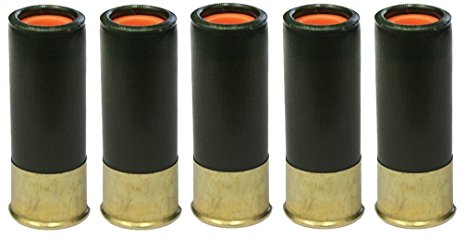 Ultimate Arms Gear ST Action Pro Pack Of 5 Inert 12 GA 12GA Gauge Shotgun OD Olive Drab Green Safety Trainer Cartridge Dummy Ammunition Ammo Shell Rounds with Brass Case