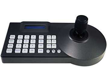 PTZ Controller with 3D (Pan Tilt Zoom) High Quality Joystick LCD Display Keyboard Controller Connects up to 255 Speed Dome Cameras