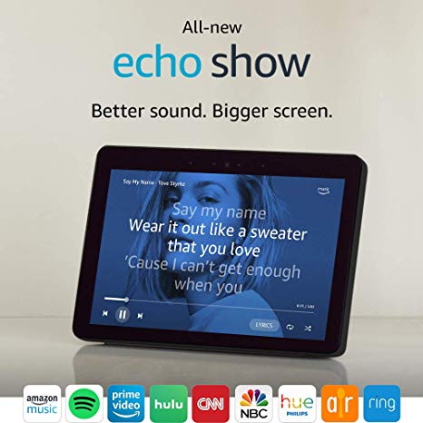 All-new Echo Show (2nd Gen) – Premium sound and a vibrant 10.1” HD screen - Charcoal