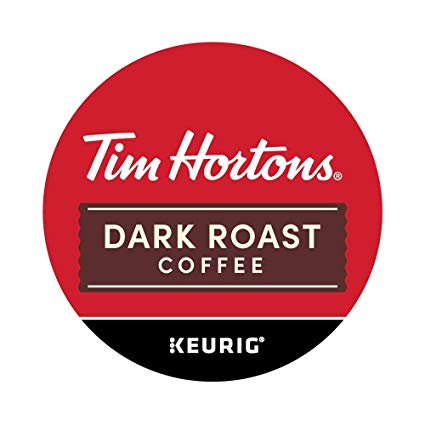Tim Hortons Dark Roast Single Serve Coffee Cups, 108-Count (6 Boxes of 18Ct K-Cups)
