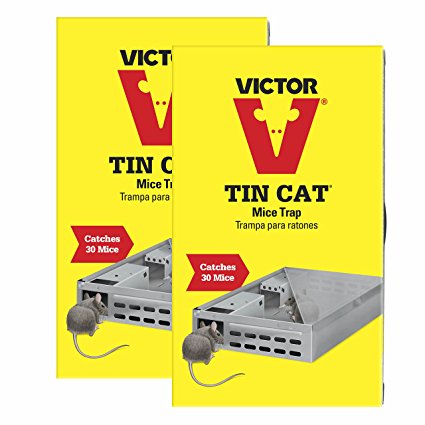 Victor Tin Cat Mouse Trap For Catch and Release - 2 Pack