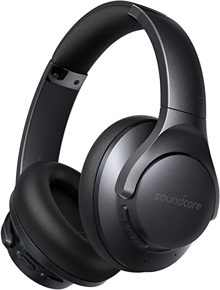 Soundcore by Anker Life Q20  Active Noise Cancelling Headphones, 40H Playtime, Hi-Res Audio, Soundcore App, Connect to 2 Devices, Memory Foam Earcups, Bluetooth Headphones for Travel, Home Office