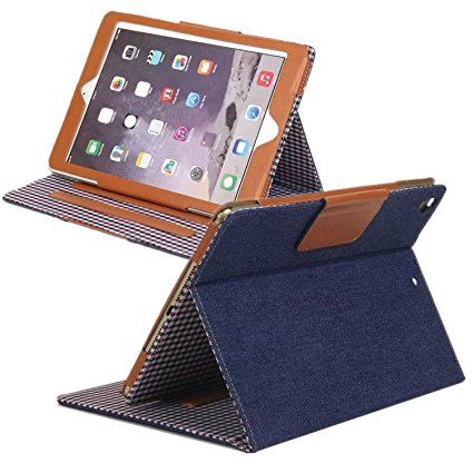 New 2017 iPad 9.7 Case,iPad Pro 9.7 Case,iPad Air 2 Case,iPad Air Case, Albc Slim Flip Stand Premium Leather With [Auto Wake/Sleep Function] Smart Cover for Apple New iPad 9.7 2017/Pro 9.7/Air2/Air