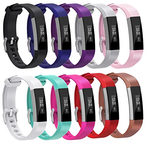 Fitbit Alta HR Bands, Henoda Replacement Silicone Band for Fitbit Alta Strap Large Small,Women Men Kids