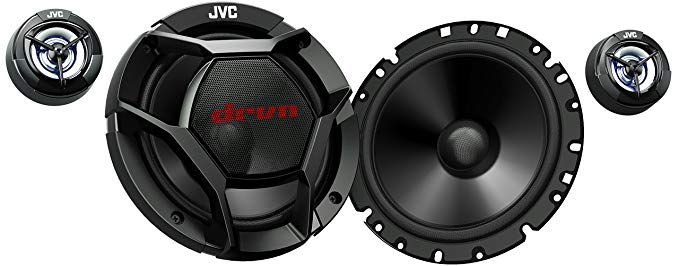 JVC CS-DR1700C 360W Peak (55W RMS) 6.75a 2-Way Factory Upgrade Component Speakers (Does Not Include Crossovers) - Pair