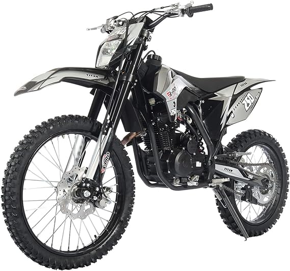 X-PRO 250cc Dirt Bike Zongshen Brand Engine, 5-Speed Manual Transmission, Electric/Kick Start! Big 21"/18" Wheels! (Black)