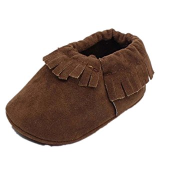 Voberry® Infant Baby Bling Moccasins Soft Sole Anti-Slip Tassels Prewalker Toddler Shoes