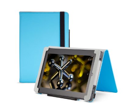 Fire HD 7 Case (2014 model), Blue,  Nupro, Standing Case, Protective Cover (4th Generation: 7")