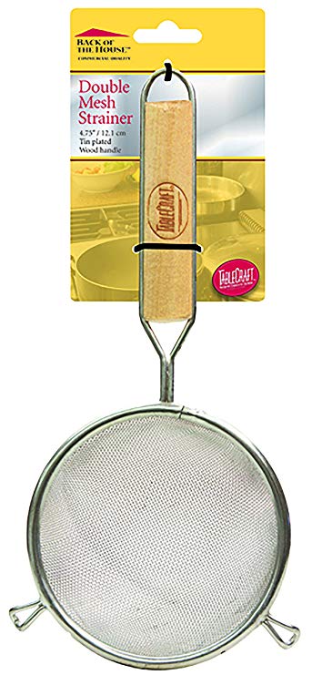 Tablecraft H80BH 4.75" Double Mesh Strainer