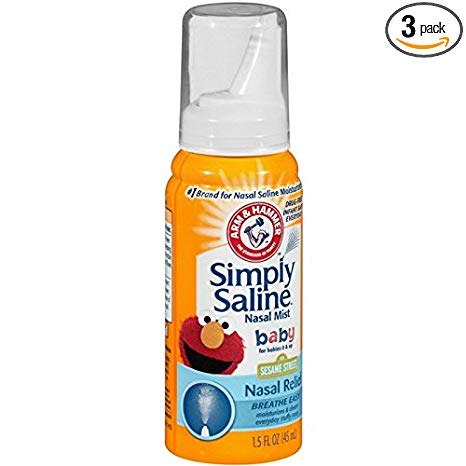Simply Saline Nasal Mist Baby 1.5 oz (Pack of 3)