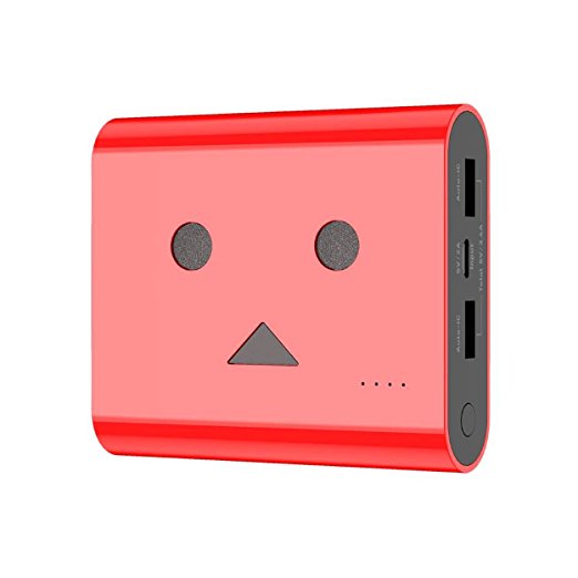 cheero Power Plus 3 13400mAh DANBOARD - Portable charger [ Panasonic Premium Battery Cells ] 2-Port High Power Output 3.4A 【AUTO-IC Function】 (Supercar Red)