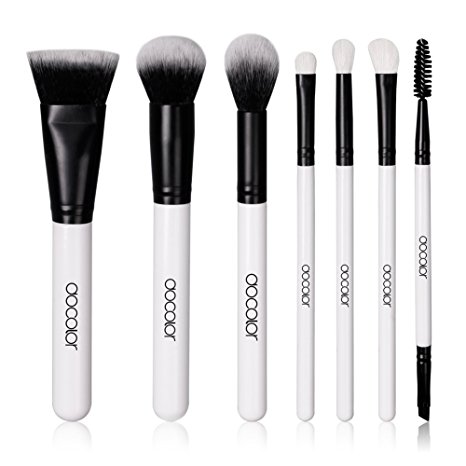 Docolor 7Pcs Professional Makeup Brush Set Face Foundation Eyeshadow Kits