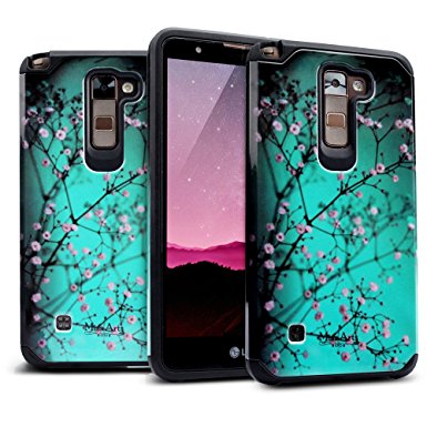 LG G Stylo 2 (2016) / LG Stylus 2 (2016) Case, Miss Arts [Pattern Series] Slim with [Gift Box] [Drop Protection] Heavy Duty Dual layer Case for LG G Stylo 2 (2016) / LG Stylus 2 (2016) [Plum Blossom)]