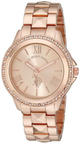 U.S. Polo Assn. Women's USC40078 Rose Gold-Tone Bracelet Watch