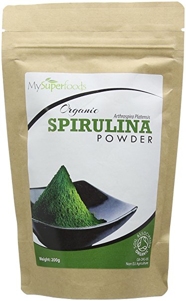 Organic Spirulina Powder (200g) | Highest Quality Available | Certified Organic by the Soil Association | By MySuperfoods