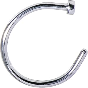 Body Candy Stainless Steel Nose Stud Hoop 20 Gauge 5/16"