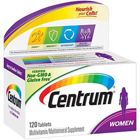 Centrum Women (120 Count) Multivitamin / Multimineral Supplement Tablet, Vitamin D3