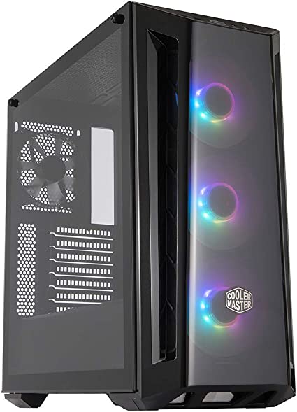 Cooler Master MasterBox MB520 ARGB - ATX PC Case with Tinted Front Panel, 3 x 120mm Pre-Installed Fans, Glass Side Panel, Flexible Air Flow Configurations - ARGB,MCB-B520-KGNN-RGA