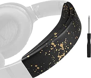 SOULWIT Replacement Headband Pad Kit for Bose QC35 & QuietComfort 35 II (QC35 ii) Headphones, Easy DIY Installation (Black Gold)