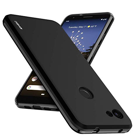 Google Pixel 3a XL Case, CASEVASN [Slim Thin] Anti-Scratches Flexible TPU Gel Rubber Silicone Protective Case Cover for Google Pixel 3a XL (Black)