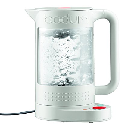 Bodum 11659-913US Bistro Electric Water Kettle, double Wall with Temperature Control, 1L, 37 oz., White