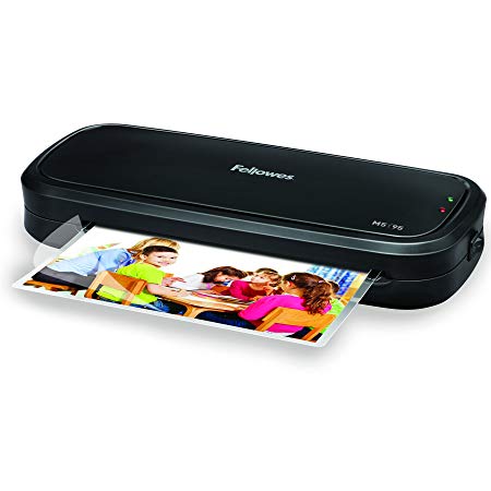 Fellowes 5737601 Laminator with Pouch Starter Kit, Black
