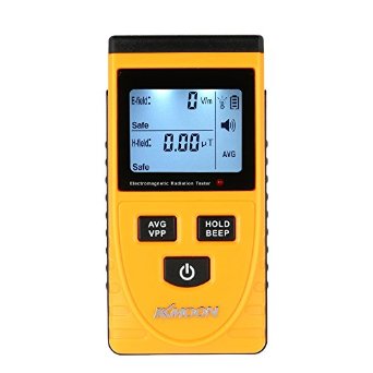 KKmoon Digital LCD Electromagnetic Radiation Detector Dosimeter Tester EMF Meter Counter
