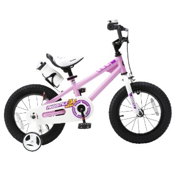 RoyalBaby BMX Freestyle Kids Bikes, 12 inch, 14 inch, 16 inch, in 6 colors, Boy's Bikes and Girl's Bikes with training wheels, Gifts for children