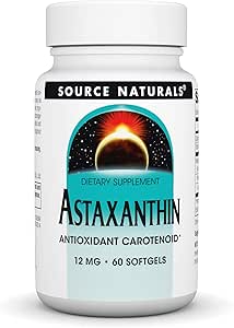 Source Naturals Astaxanthin, Antioxidant Carotenoid, 12mg - 60 Softgels