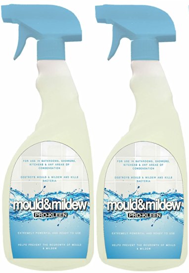 Simply Spray 2 x 750ml Professional Household Mould Mildew Remover and Killer Spray