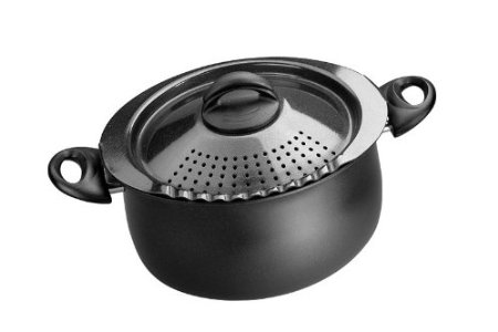 Bialetti 7265 Trends Collection 5 Quart Pasta Pot Charcoal