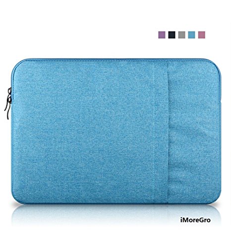 iMoreGro 13 Inch Laptop Sleeve Case Bag Neoprene Soft Sleeve Case Cover for Apple MacBook Pro 13.3" with or without Retina Display and MacBook Air 13" Laptop (Blue)