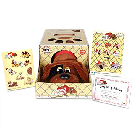 Basic Fun Pound Puppies Classic Stuffed Animal Plush Toy - Great Preschool Gift for Girls & Boys - 17" - Red with Black Spots