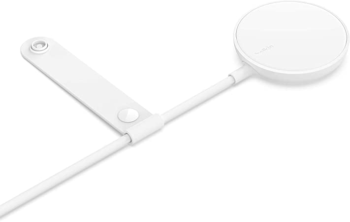 Belkin Wireless Charger Compatible with MagSafe (For iPhone 13 and 12 Series and Other MagSafe Enabled Devices, Power Adaptor Not Included) - White