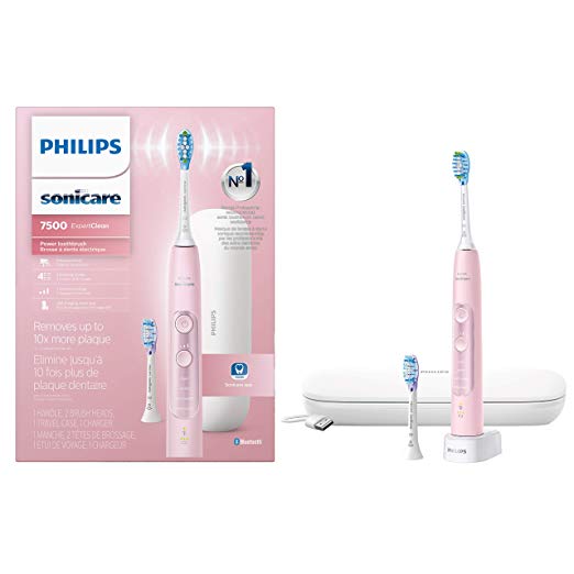 Philips Sonicare ExpertClean 7500 Rechargeable Electric Toothbrush, Pink HX9690/07