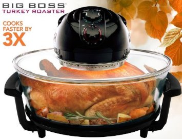 Big Boss Oval Rapid Wave 17.5-Quart 1300 Watt Hi-Speed-Low Energy infrared convection Oven, and Turkey Roaster