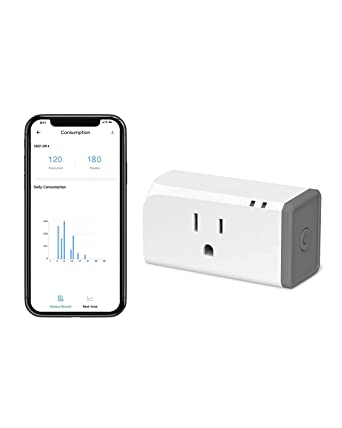 SONOFF S31 15A WiFi Smart Plug with Energy Monitoring ETL Certified, Smart Outlet Timer Switch, Work with Alexa & Google Home Assistant, IFTTT Supporting, No Hub Required, 2.4 Ghz Wi-Fi Only