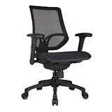 WorkPro 1000 Series Mid-Back Mesh Task Chair Black