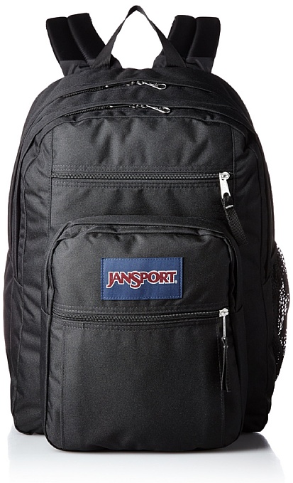 Jansport Big Student Rucksack - Black, 44x33x25 cm