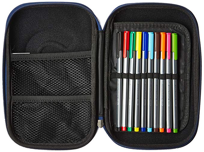 Staedtler Triplus Fineliner Pen Assorted Colors with Case: 10-color Set (Limited Edition)