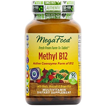 MegaFood - Methyl B12, Active Coenzyme Form of B12, 90 Tablets