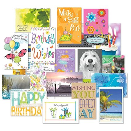 Mega Birthday Cards Value Pack (Set of 40, 20 designs)