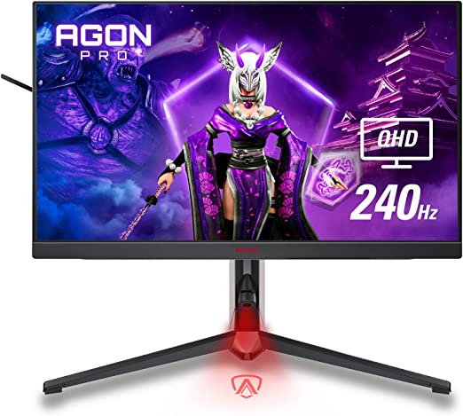 AOC Agon PRO AG274QZM 27” Tournament Gaming Monitor, QHD 2560x1440, 240Hz 1ms, G-SYNC Compatible, DisplayHDR 1000, Mini-LED Backlight, Height Adjustable