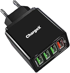 Chargex™ - Chargex Phone Charger, Knt Labs Phone Charger, Charge Charge Your Phone 4X Faster, Chargex Cell Phone Charger, Ultra-Fast Charging, Works for All Smartphones (Black)